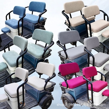 Κάλυμμα μαξιλαριού καθίσματος για ηλεκτρικά ποδήλατα και τρίκύκυλα, βελούδο Jacquard, για όλες τις εποχές, χωρίς γέμισμα, εκτύπωση λογότυπου, Κωδικός προϊόντος 8888