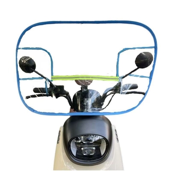 Sklopivi prednji štitnik za električni skuter i motocikl, PVC, HD prozirnost, kompatibilan s retrovizorima