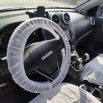 Trodjelni jednokratni set navlaka za sjedalice i navlaku za volan od netkanog materijala, univerzalna prilagodba, zaštita od prašine i prljavštine