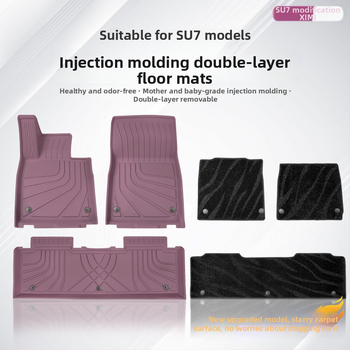 Auto rohože z TPE, injekčne formované – kompatibilné s Xiaomi SU7/YU7, plné vnútorné pokrytie