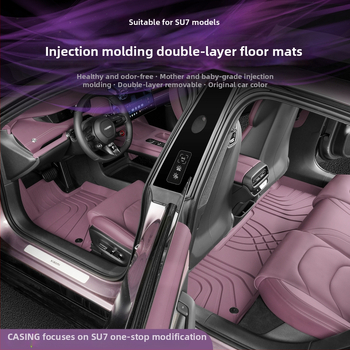 Auto rohože z TPE, injekčne formované – kompatibilné s Xiaomi SU7/YU7, plné vnútorné pokrytie