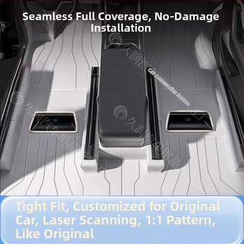 Interiérové podlahové rohože do auta — 360° okružné pokrytie, univerzálna kompatibilita, materiál: vlákno semiš + PE, prispôsobiteľné