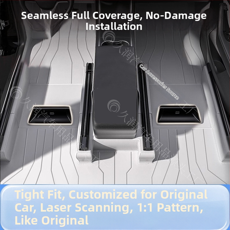 Interiérové podlahové rohože do auta — 360° okružné pokrytie, univerzálna kompatibilita, materiál: vlákno semiš + PE, prispôsobiteľné