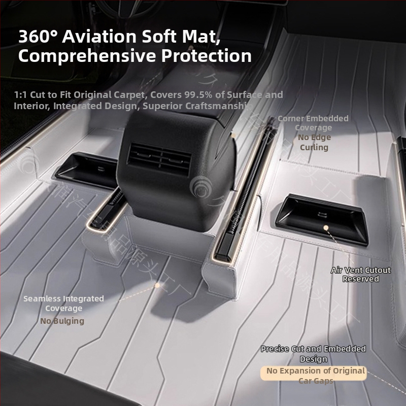 Interiérové podlahové rohože do auta — 360° okružné pokrytie, univerzálna kompatibilita, materiál: vlákno semiš + PE, prispôsobiteľné