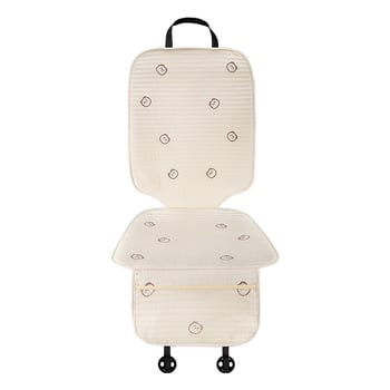 Autó gyermekbiztonsági ülésvédő párna - vastagított csúszásmentes párna, poliészter felület, töltet szintetikus rostokkal, univerzális illeszkedés