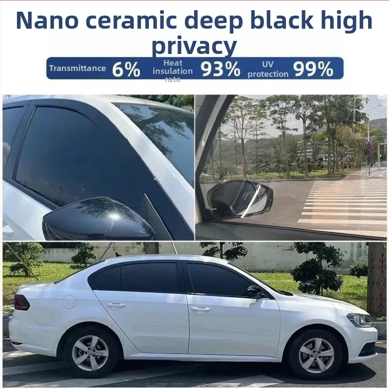 Samozaljepiva folija za prozore automobila – komplet za cijeli automobil, prednje vjetrobransko staklo i ostali prozori, nano keramika, UV zaštita 99%, prozirnost 50-70%
