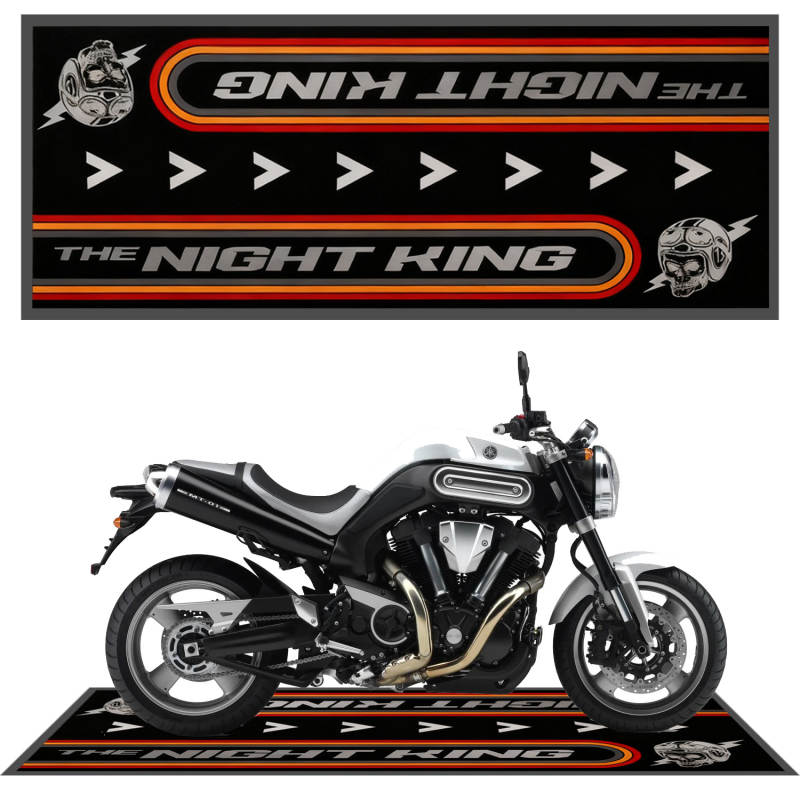 Najlonska podna prostirka za motocikl, kvadratnog oblika, geometrijski uzorak, protuklizna, 71-80% najlona