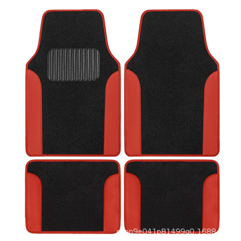 Četverodjelni set prostirki za pod automobila, univerzalna prilagodba, protuklizne, otporne na mrlje, PVC, retro nordijski stil