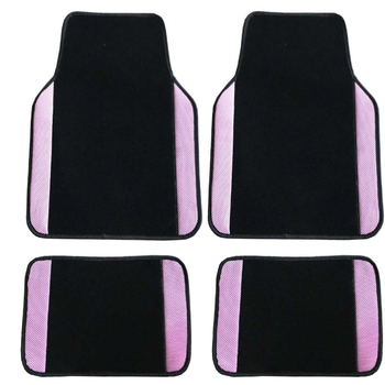 Četverodjelni set prostirki za pod automobila, univerzalna prilagodba, protuklizne, otporne na mrlje, PVC, retro nordijski stil