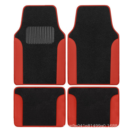 Četverodjelni set prostirki za pod automobila, univerzalna prilagodba, protuklizne, otporne na mrlje, PVC, retro nordijski stil