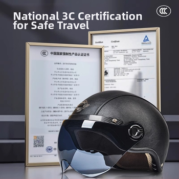 AD električna kaciga za motocikl, unisex, sve sezone, retro polukaciga, ABS, 3C certifikat, 2020091105020080