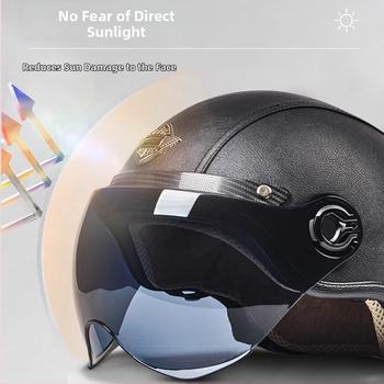 AD električna kaciga za motocikl, unisex, sve sezone, retro polukaciga, ABS, 3C certifikat, 2020091105020080