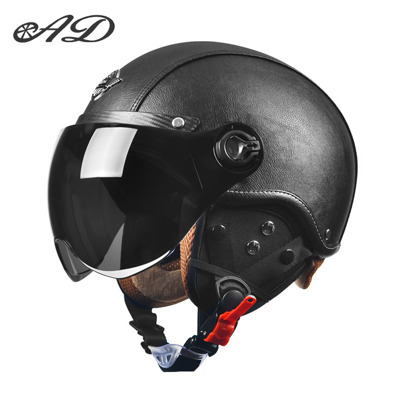 AD električna kaciga za motocikl, unisex, sve sezone, retro polukaciga, ABS, 3C certifikat, 2020091105020080