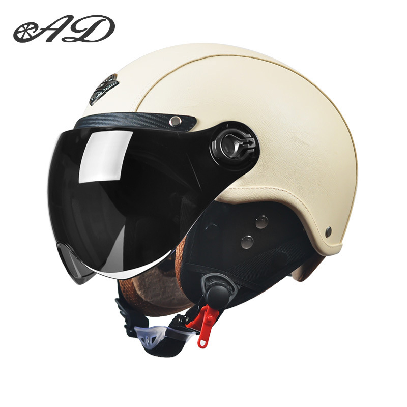 AD električna kaciga za motocikl, unisex, sve sezone, retro polukaciga, ABS, 3C certifikat, 2020091105020080