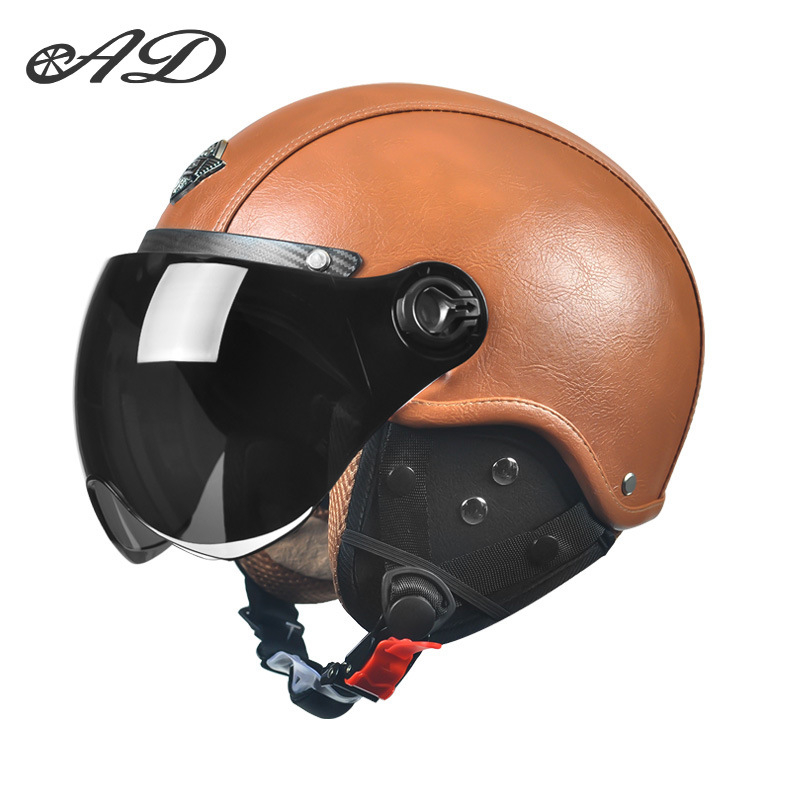 AD električna kaciga za motocikl, unisex, sve sezone, retro polukaciga, ABS, 3C certifikat, 2020091105020080