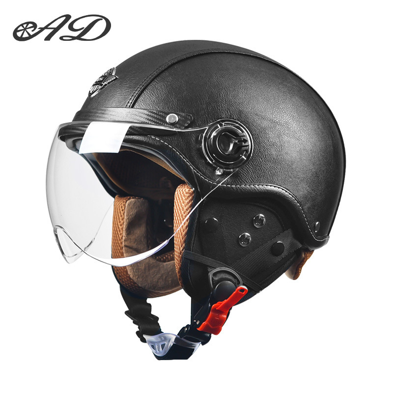 AD električna kaciga za motocikl, unisex, sve sezone, retro polukaciga, ABS, 3C certifikat, 2020091105020080