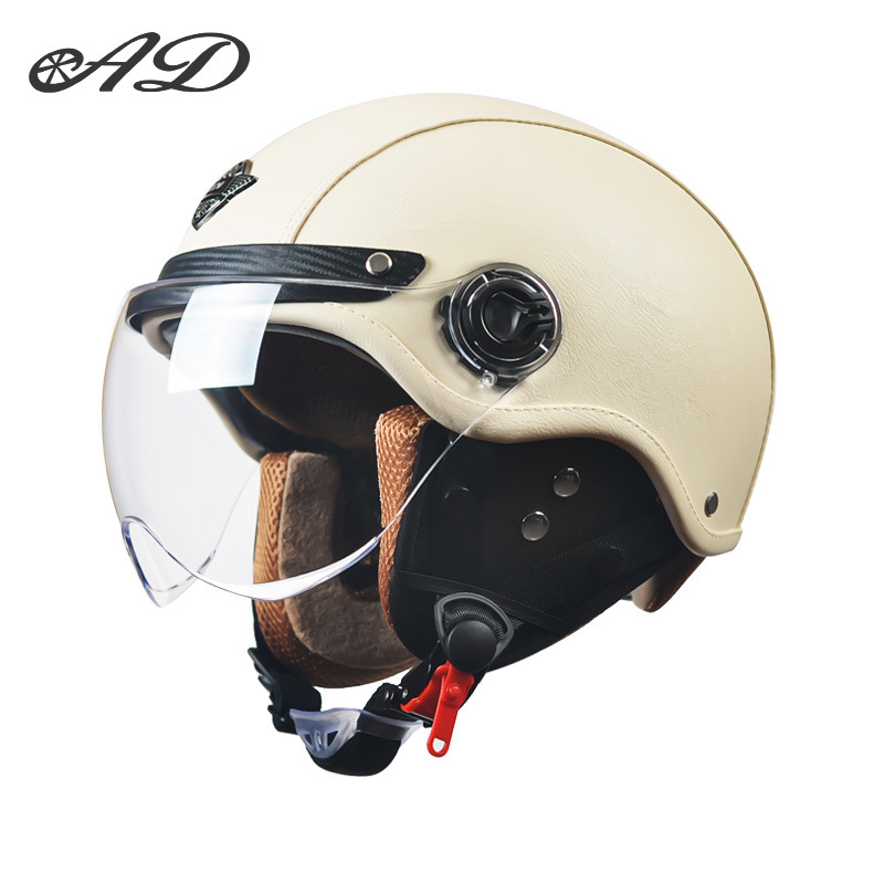 AD električna kaciga za motocikl, unisex, sve sezone, retro polukaciga, ABS, 3C certifikat, 2020091105020080