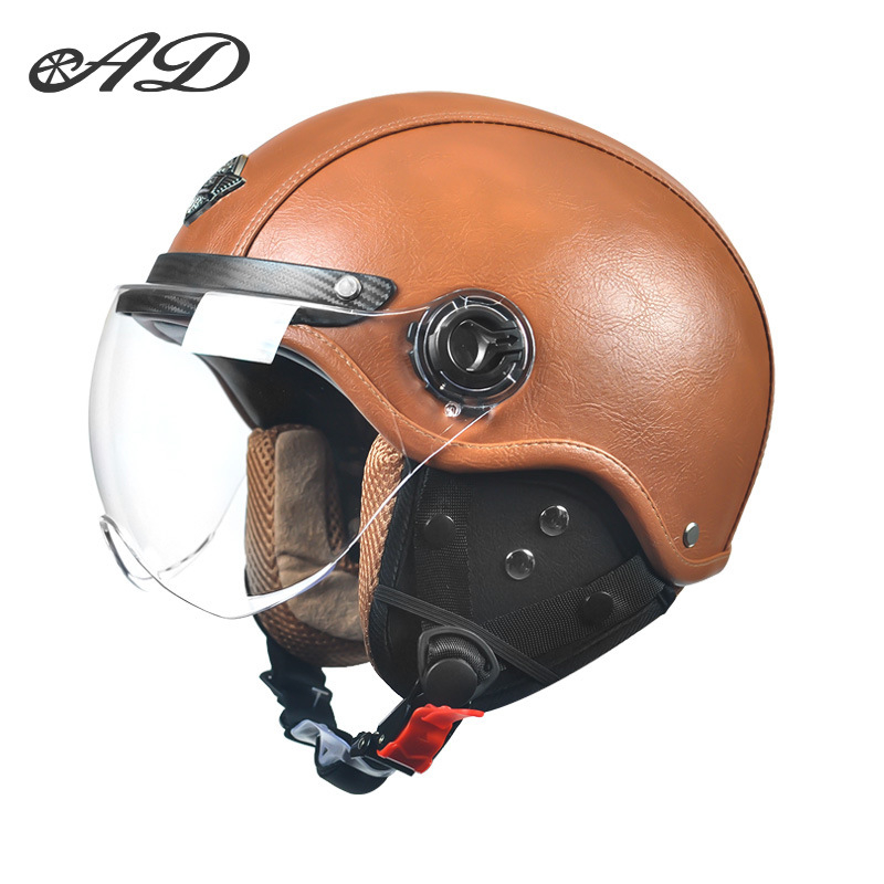 AD električna kaciga za motocikl, unisex, sve sezone, retro polukaciga, ABS, 3C certifikat, 2020091105020080