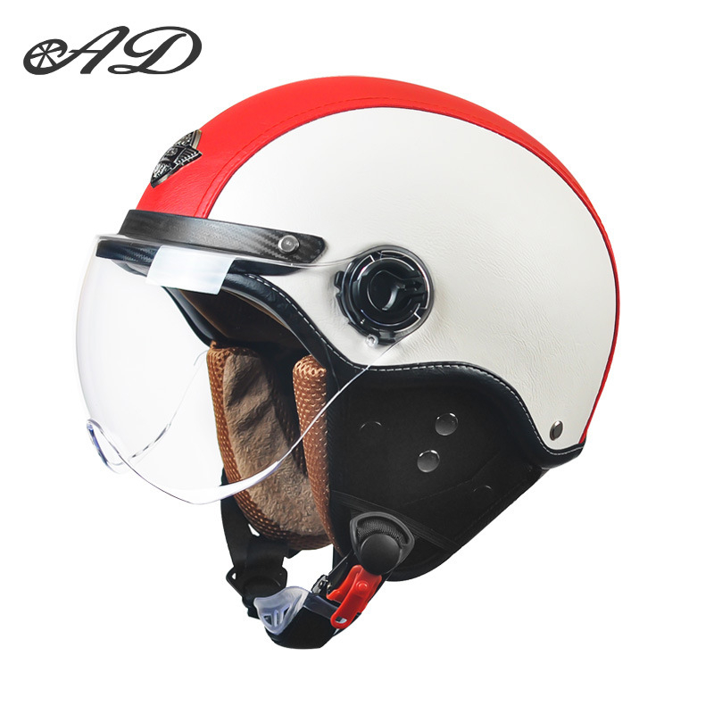 AD električna kaciga za motocikl, unisex, sve sezone, retro polukaciga, ABS, 3C certifikat, 2020091105020080