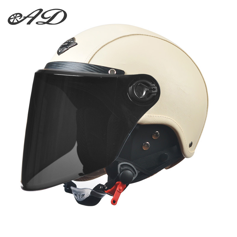 AD električna kaciga za motocikl, unisex, sve sezone, retro polukaciga, ABS, 3C certifikat, 2020091105020080