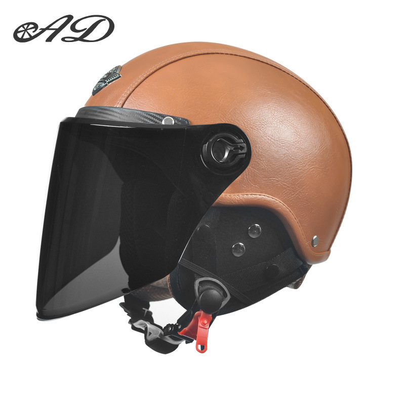 AD električna kaciga za motocikl, unisex, sve sezone, retro polukaciga, ABS, 3C certifikat, 2020091105020080