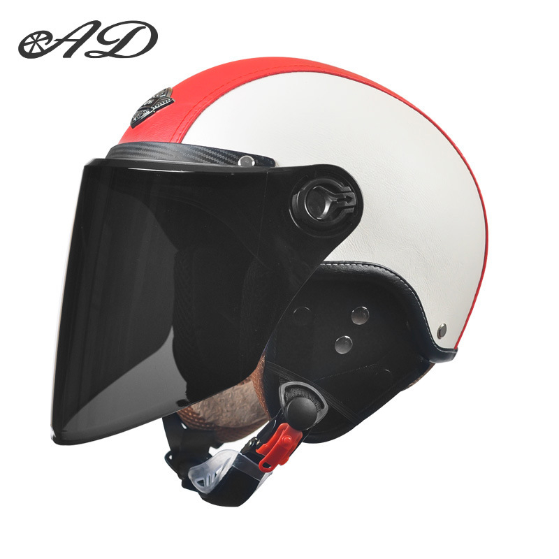 AD električna kaciga za motocikl, unisex, sve sezone, retro polukaciga, ABS, 3C certifikat, 2020091105020080