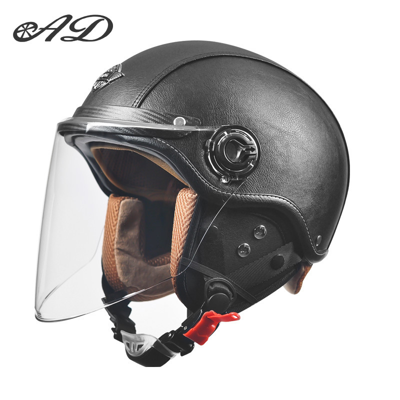 AD električna kaciga za motocikl, unisex, sve sezone, retro polukaciga, ABS, 3C certifikat, 2020091105020080