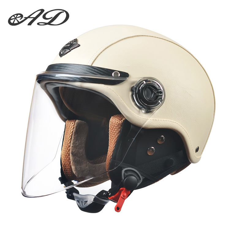 AD električna kaciga za motocikl, unisex, sve sezone, retro polukaciga, ABS, 3C certifikat, 2020091105020080