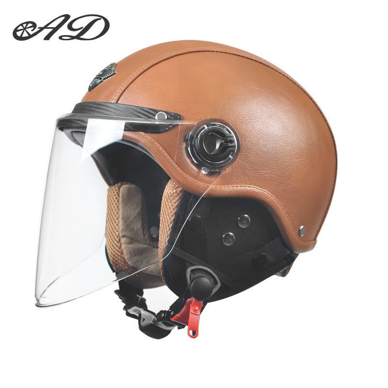 AD električna kaciga za motocikl, unisex, sve sezone, retro polukaciga, ABS, 3C certifikat, 2020091105020080