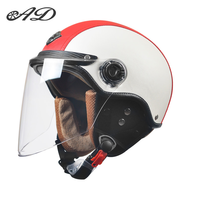 AD električna kaciga za motocikl, unisex, sve sezone, retro polukaciga, ABS, 3C certifikat, 2020091105020080