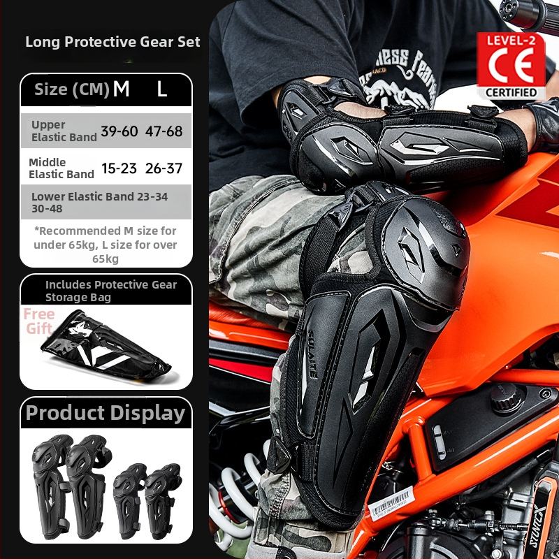 Set zaštitnih koljena i lakata za motocikl, četiri dijela, TPU materijal, CE2, protiv pomaka, zaštita za sve sezone, Sulaite