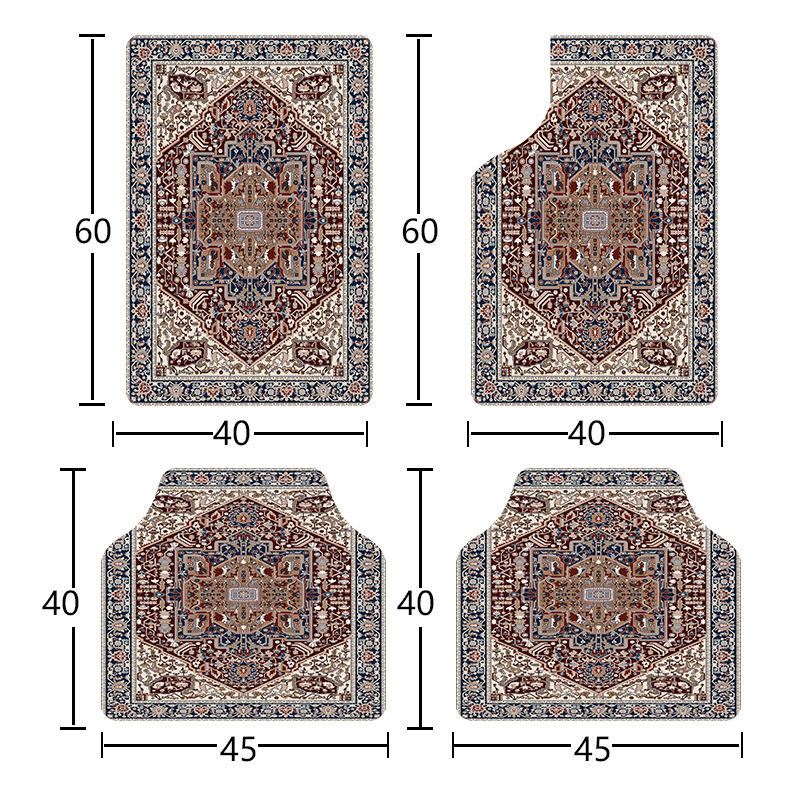 Автомобилни подложки за пода – полиестерни влакна, Saint Hong, универсална съвместимост, персонализация налична, печат на лого опция, спецификации 001–007