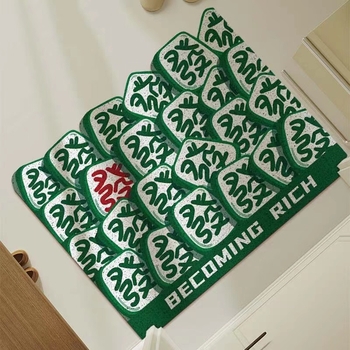 Yuehong PVC bejárati ajtó mat, négyzet alakú, testreszabható nyomtatás, mosható, alkalmas bejárathoz és nappalihoz