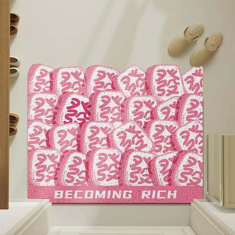 Yuehong PVC bejárati ajtó mat, négyzet alakú, testreszabható nyomtatás, mosható, alkalmas bejárathoz és nappalihoz