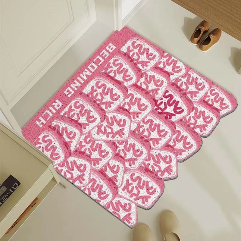 Yuehong PVC bejárati ajtó mat, négyzet alakú, testreszabható nyomtatás, mosható, alkalmas bejárathoz és nappalihoz