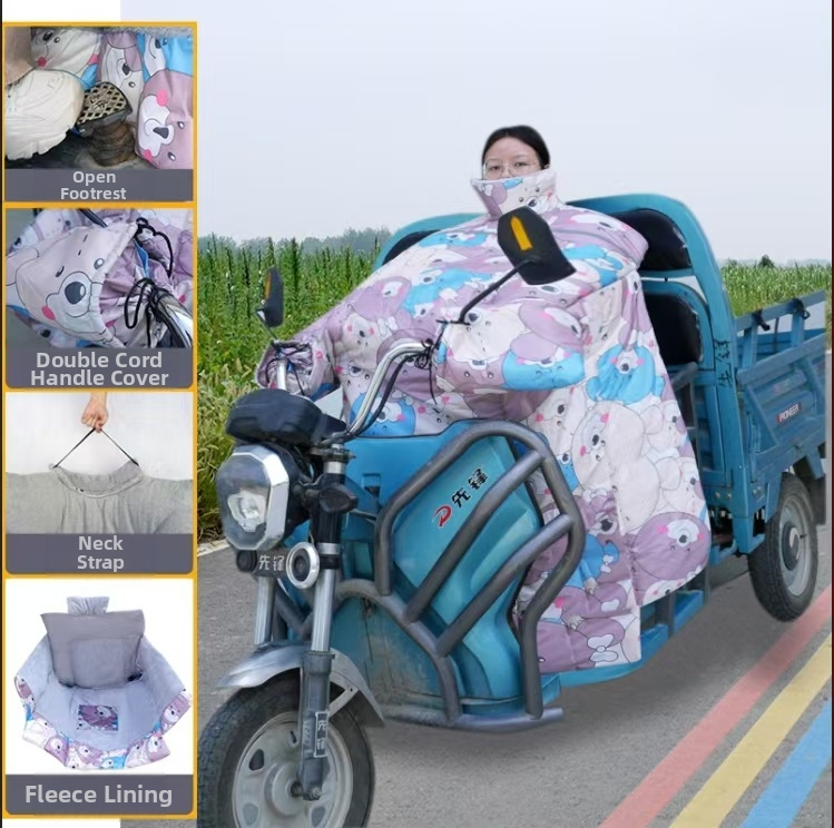 Zimska deka za vjetrobran (Oxford tkanina; vodootporna; Yongjie; pogodna za tricikl, motocikl, električno vozilo i električni skuter; porijeklo Anhui)