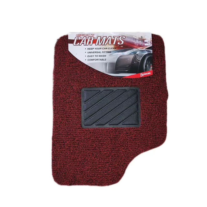 Covorașe universale pentru podea auto, PVC impermeabil, stil covor, 5 bucăți, tăiere personalizată