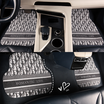 Covorașe de podea pentru mașină – universale, fibră chimică, marca Peaceful, personalizabile, etichetă privată disponibilă