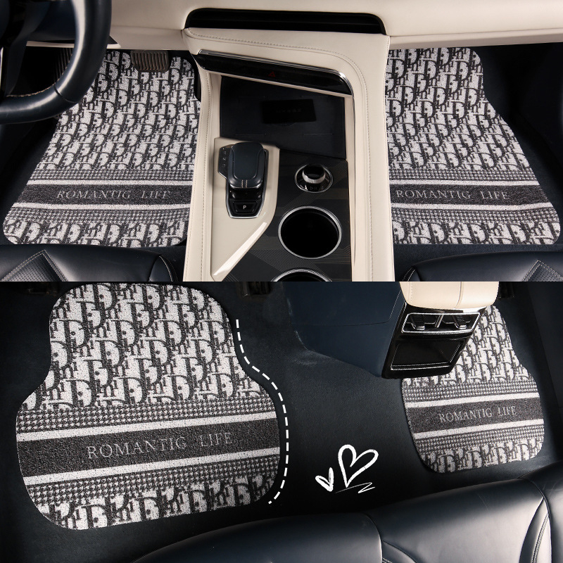 Covorașe de podea pentru mașină – universale, fibră chimică, marca Peaceful, personalizabile, etichetă privată disponibilă