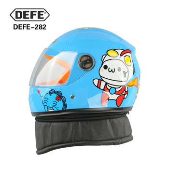 Dječja kaciga za električna vozila, kaciga s potpunom zaštitom lica, protiv zamagljivanja, materijal: inženjerske plastike, marka Defe/Dengfeng, mogućnost prilagođavanja.