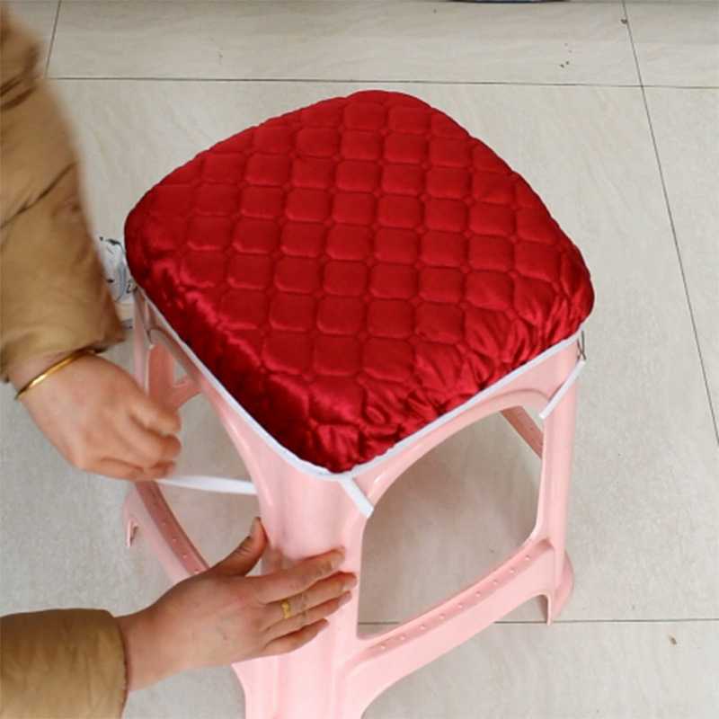 Perne pentru scaun – material catifea, umplutură din fibre de mătase, culoare solidă, stil modern minimalist, personalizabil, potrivit pentru living și restaurant