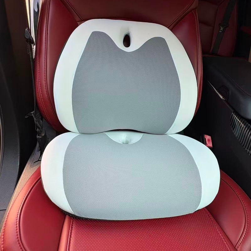 Set pernă lombară din spumă cu memorie pentru scaun, două părți, stil simplu, toate anotimpurile, personalizare disponibilă