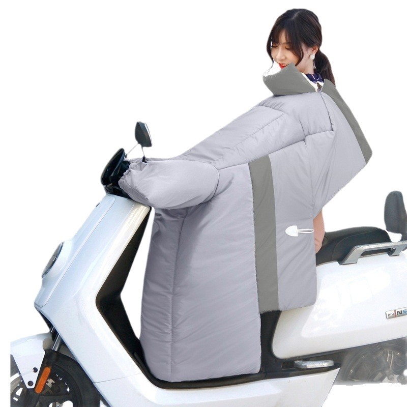 Zimska navlaka za vjetrobran motocikla, tricikla i električno vozilo; materijal: poliester svila; vodootporno; tisk logotipa; prilagodba dostupna.