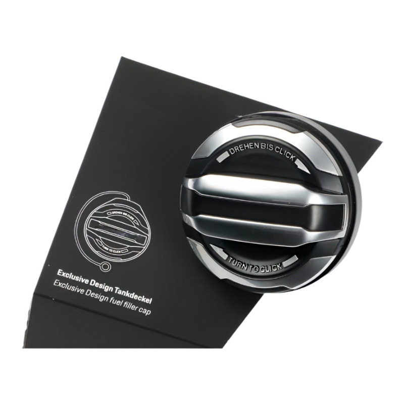 Capac de rezervor de carburant pentru Porsche Cayenne, Panamera, Macan, 911 Carrera, 718, Boxster (981 Gen) — Aluminiu + Plastic; Compatibil cu Cayenne 982, Panamera 997, Macan, 911 Carrera, 718 Carrera, Boxster