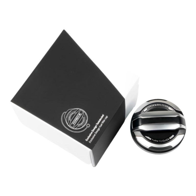 Capac de rezervor de carburant pentru Porsche Cayenne, Panamera, Macan, 911 Carrera, 718, Boxster (981 Gen) — Aluminiu + Plastic; Compatibil cu Cayenne 982, Panamera 997, Macan, 911 Carrera, 718 Carrera, Boxster