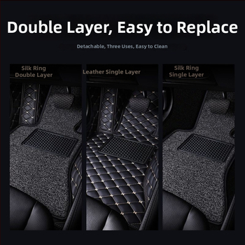 Automobilové podlahové rohože pre nové a staré modely, koberec vodiča, koža; bez tlače loga, bez spracovania