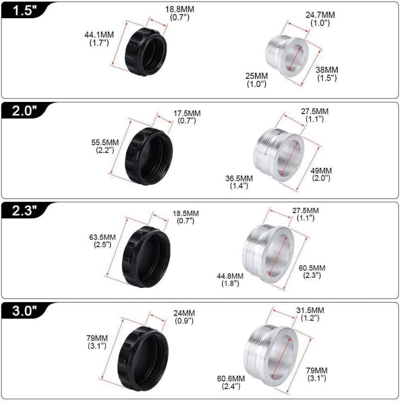 Poklopac vodnog spremnika od aluminijske legure, univerzalna kompatibilnost, model 08 zavareni