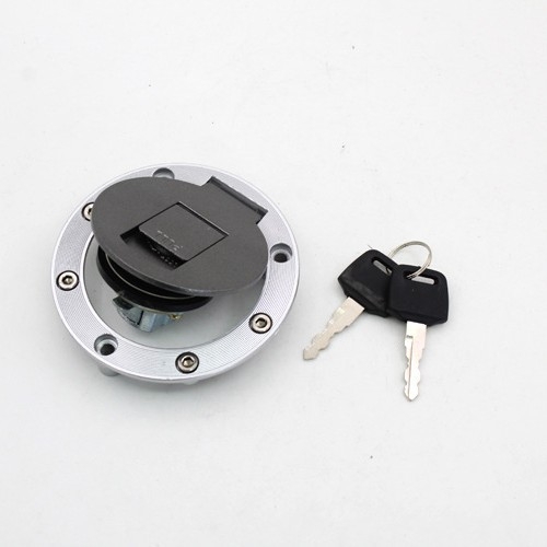 Κάλυμμα ρεζερβουάρ μοτοσικλέτας με 7 οπές - στρογγυλό, ανοξείδωτος χάλυβας, OEM MXHK