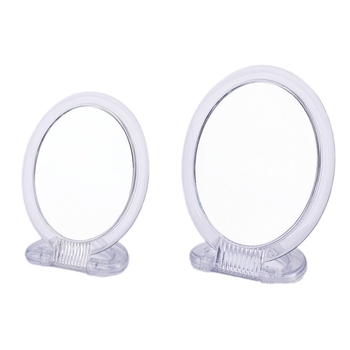 Stolno dvostrano povećalo ogledalo, sklopivo s mogućnošću vješanja, aluminijska leća, okvir PU/PS/PVC