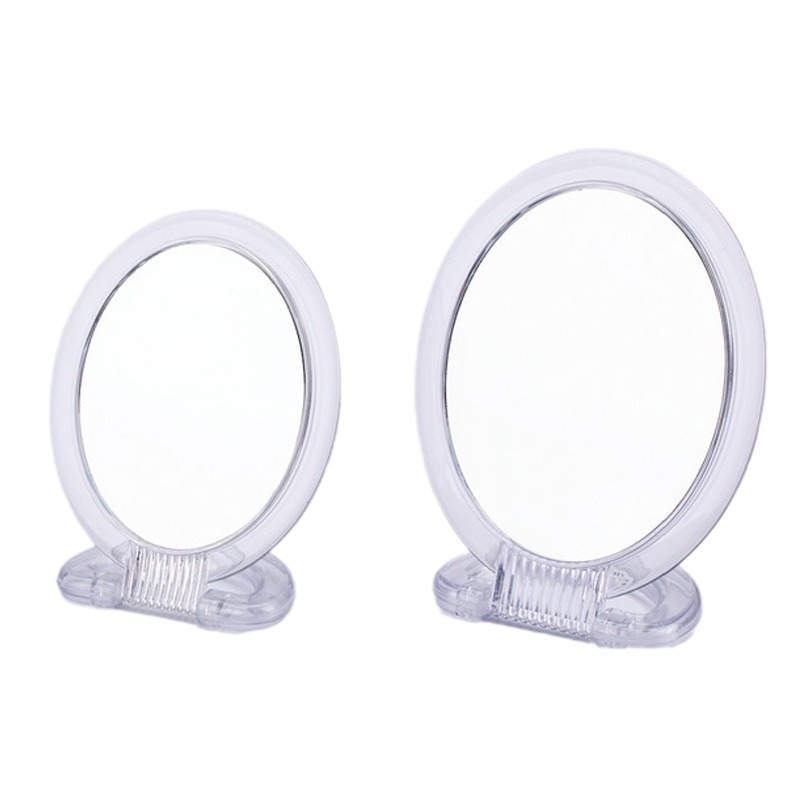 Stolno dvostrano povećalo ogledalo, sklopivo s mogućnošću vješanja, aluminijska leća, okvir PU/PS/PVC